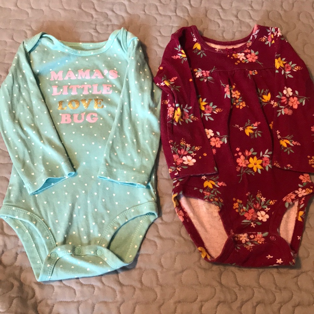 Two size 18 months bodysuits